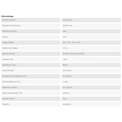 XPTENT - Barnum pliant PRO+ Alu 55mm 4x4m ● Très Solide, Haute Qualité