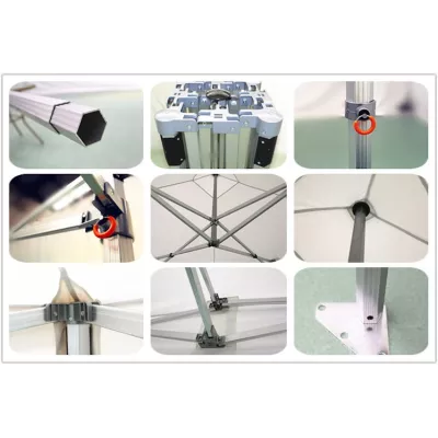 XPTENT - Barnum pliant PRO+ Alu 55mm 3x3m ● Très Solide, Haute Qualité