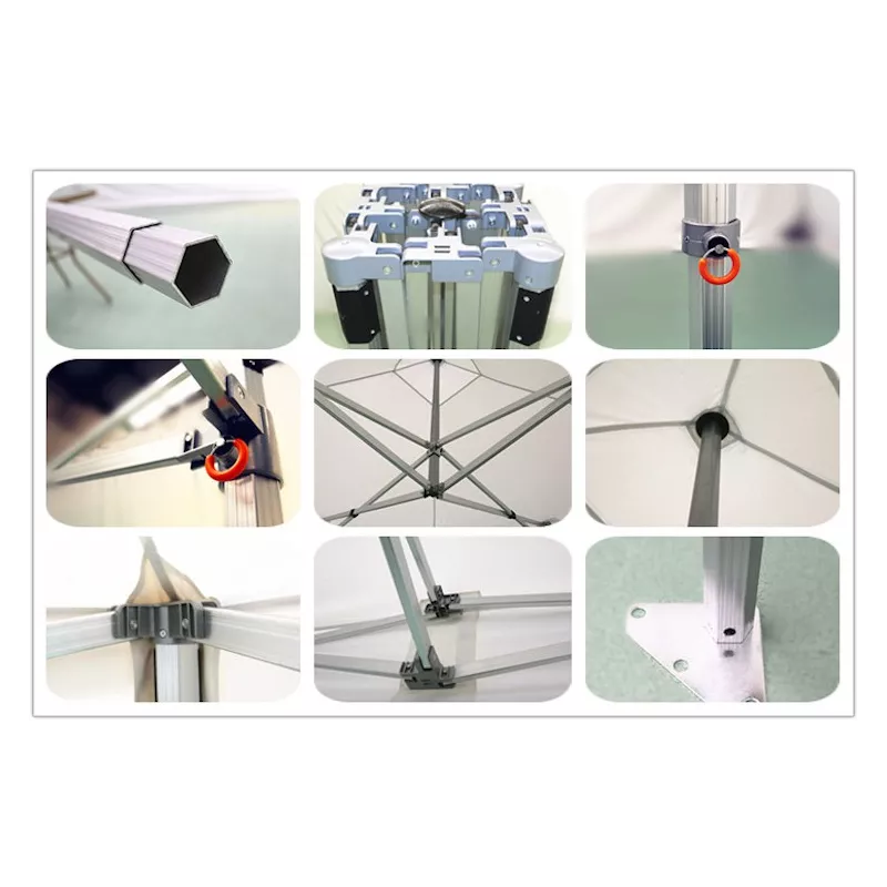 XPTENT - Barnum pliant PRO+ Alu 55mm 3x3m ● Très Solide, Haute Qualité