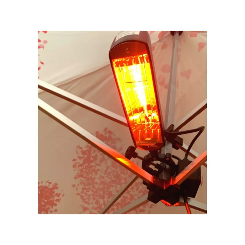 Chauffage Duo Lampes, 1600W IP23 pour tente pliante et parasol