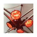 Chauffage à 4 Lampes, 1800W IP23 pour tente pliante et parasol