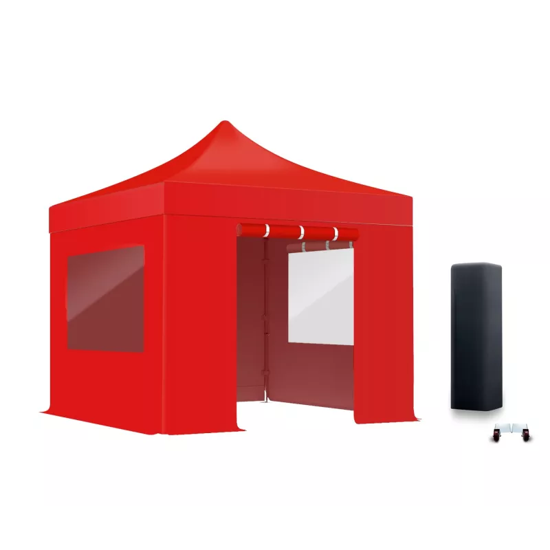 Lot de 4 bâches latérales avec fenêtres rideaux 380gr/m²