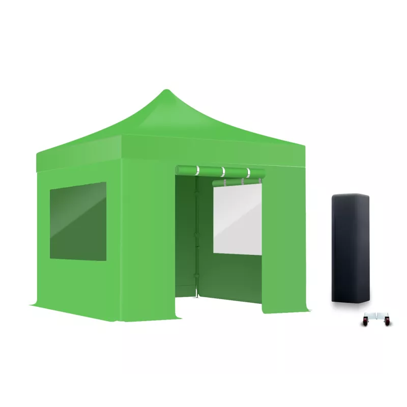 Lot de 4 bâches latérales avec fenêtres rideaux 380gr/m²