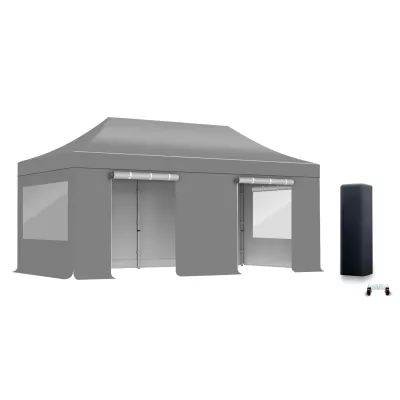 PACK Fenêtres Rideaux Barnum ALU 45mm 3X6m - solide - bâche 450g/m2