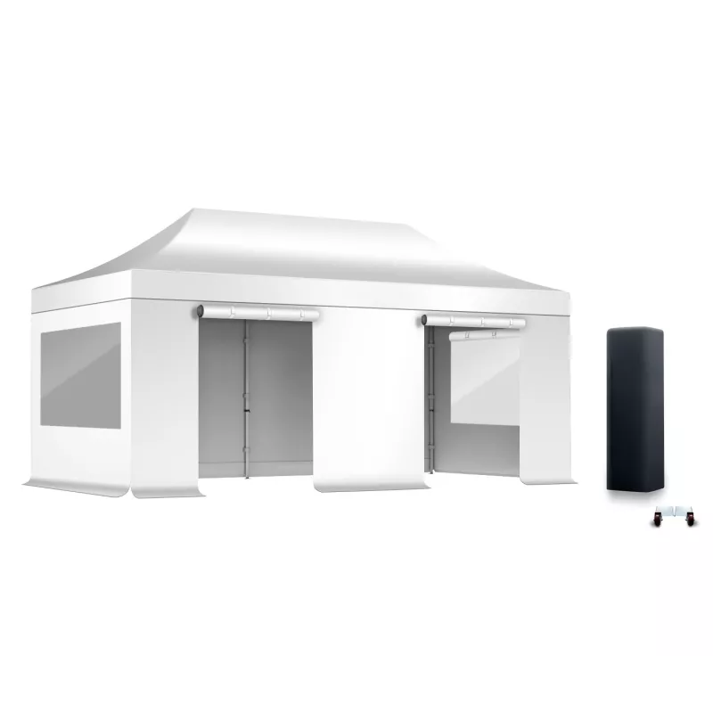 PACK Fenêtres Rideaux Barnum ALU 45mm 3X6m - solide - bâche 450g/m2