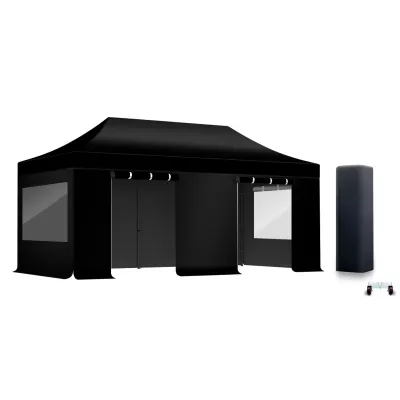 PACK Fenêtres Rideaux Barnum ALU 45mm 3X6m - solide - bâche 450g/m2