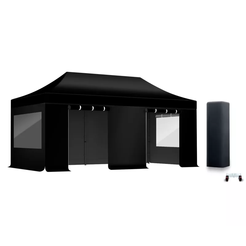 PACK Fenêtres Rideaux Barnum ALU 45mm 3X6m - solide - bâche 450g/m2