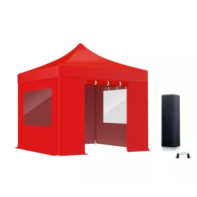 Lot de 4 bâches latérales avec fenêtres rideaux 520gr/m²