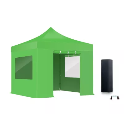 Lot de 4 bâches latérales avec fenêtres rideaux 520gr/m²