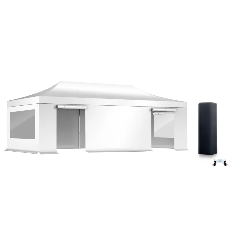 PACK Fenêtres Rideaux Barnum Alu 55mm 4X8m - toit 450 g/m2