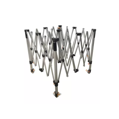 Barnum Alu 45mm ULTRA-pliante - 3x3 - Pro - Tonnelle - Barnum, Étanche, M2 - toit polyester pvc 450g/m2