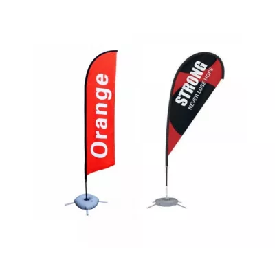 Socle en croix avec bouée pour oriflamme tout modèle