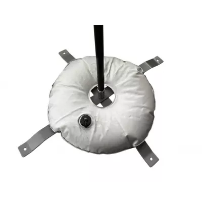 Socle en croix avec bouée pour oriflamme tout modèle