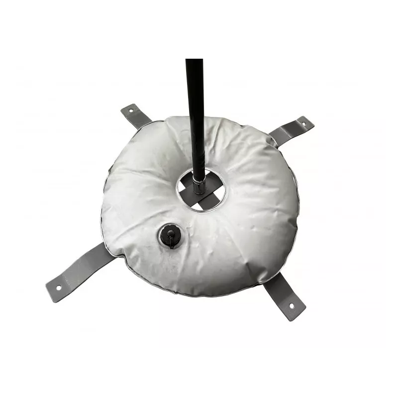 Socle en croix avec bouée pour oriflamme tout modèle