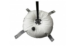 Socle en croix avec bouée pour oriflamme tout modèle