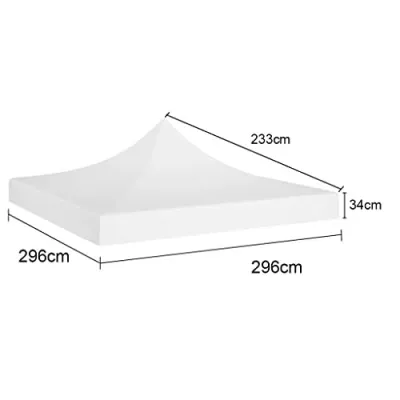 XPTENT - Bâche de toit 3x3m - 520g/m² pour Tente Pliante