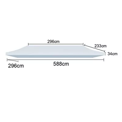 XPTENT - Bâche de toit 3x6m - 520g/m² pour Tente Pliante