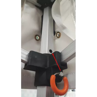 Angle de Poteau Coulissant pour Tente Pliante Alu 40/45mm