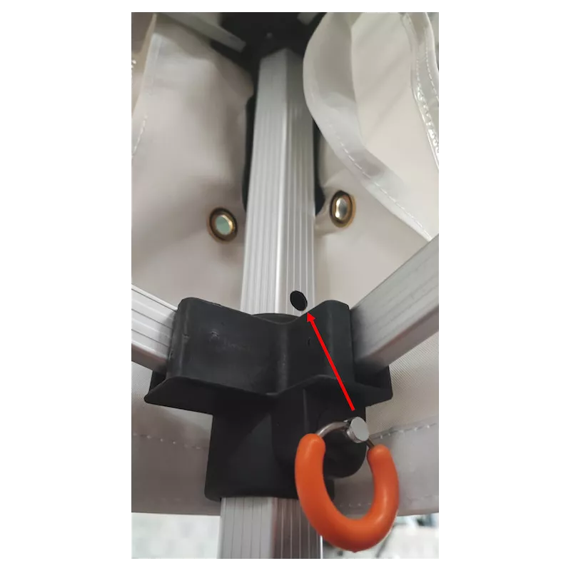 Angle de Poteau Coulissant pour Tente Pliante Alu 40/45mm