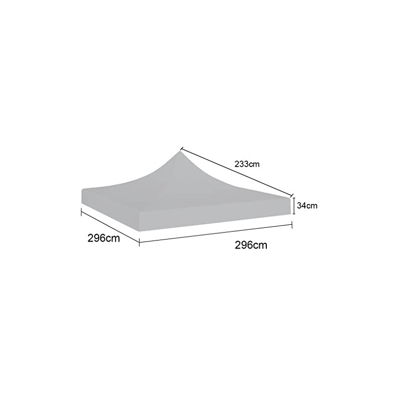 XPTENT - Bâche de toit 3x3m - 450g/m² pour Tente Pliante