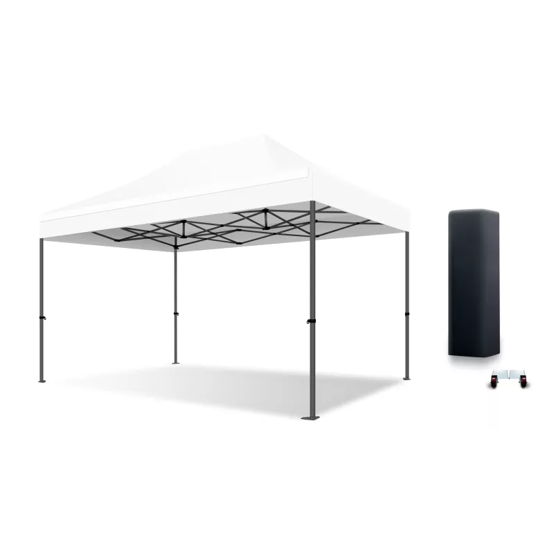 Barnum pliant 3x4,5m Fibres de Verre 55mm - léger et flexible - technologie XPTENT - toit polyester pvc