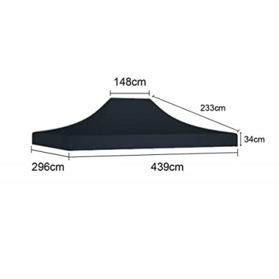 Bâche de toit 3x4,5m - 450g/m² Polyester-PVC Qualité Pro