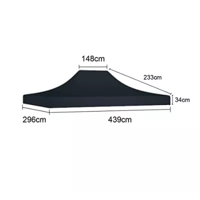 Bâche de toit 3x4,5m - 450g/m² Polyester-PVC Qualité Pro