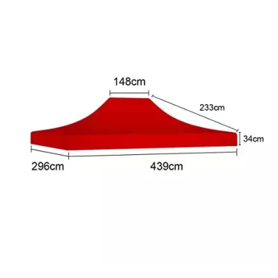 Bâche de toit 3x4,5m - 450g/m² Polyester-PVC Qualité Pro