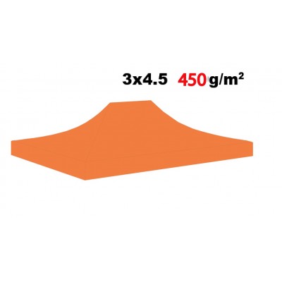 Bâche de toit 3x4,5m - 450g/m² Polyester-PVC Qualité Pro