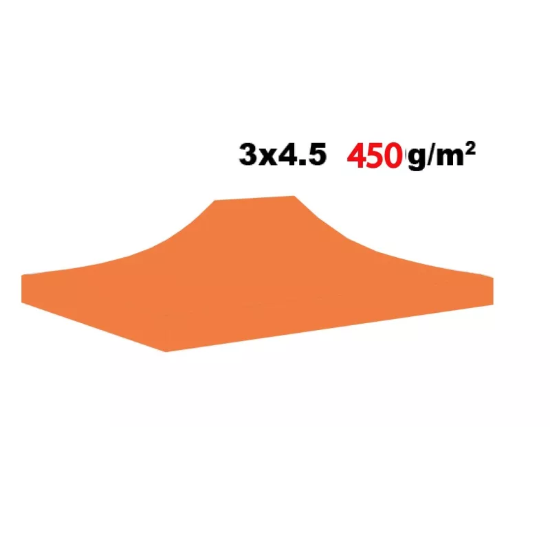 Bâche de toit 3x4,5m - 450g/m² Polyester-PVC Qualité Pro