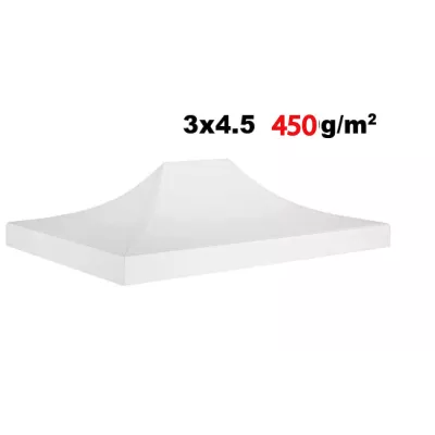 Bâche de toit 3x4,5m - 450g/m² Polyester-PVC Qualité Pro