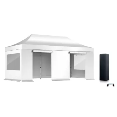 PACK Fenêtres Rideaux Barnum ALU 45mm 4X6 - solide - bâche toit 450 g/m2