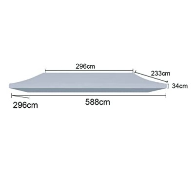 Bâche de toit 3x6m - 450g/m² Polyester-PVC Qualité Pro