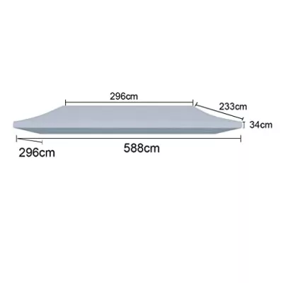 Bâche de toit 3x6m - 450g/m² Polyester-PVC Qualité Pro