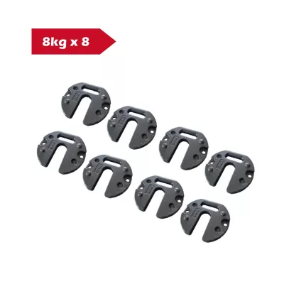 Gussgewicht - 16kg (2x8kg) - Geeignet für Faltzelte