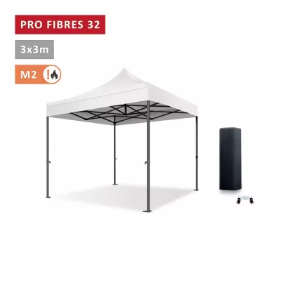 Faltzelt Pro - Alu 40mm 3x3 ● Faltpavillon, Marktzelt - XPTENT