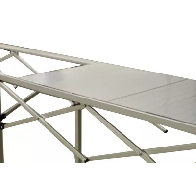 Table Pliante en Aluminium - 2,85m x 58cm - Hauteur réglable