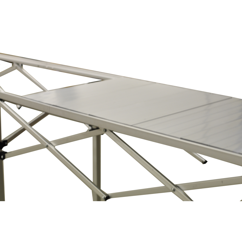 Aluminium Folding Table 2,85m x 58cm Adjustable Height