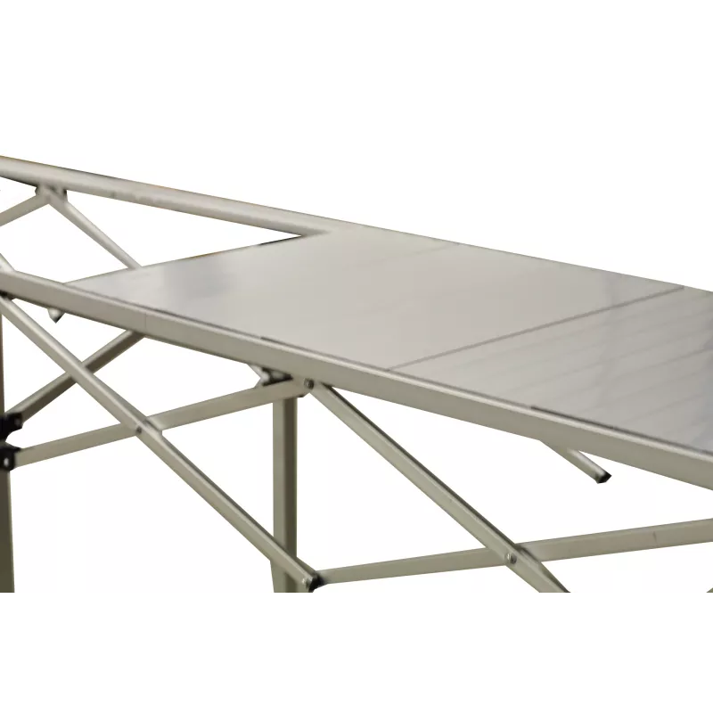 Table Pliante en Aluminium - 2,85m x 58cm - Hauteur réglable