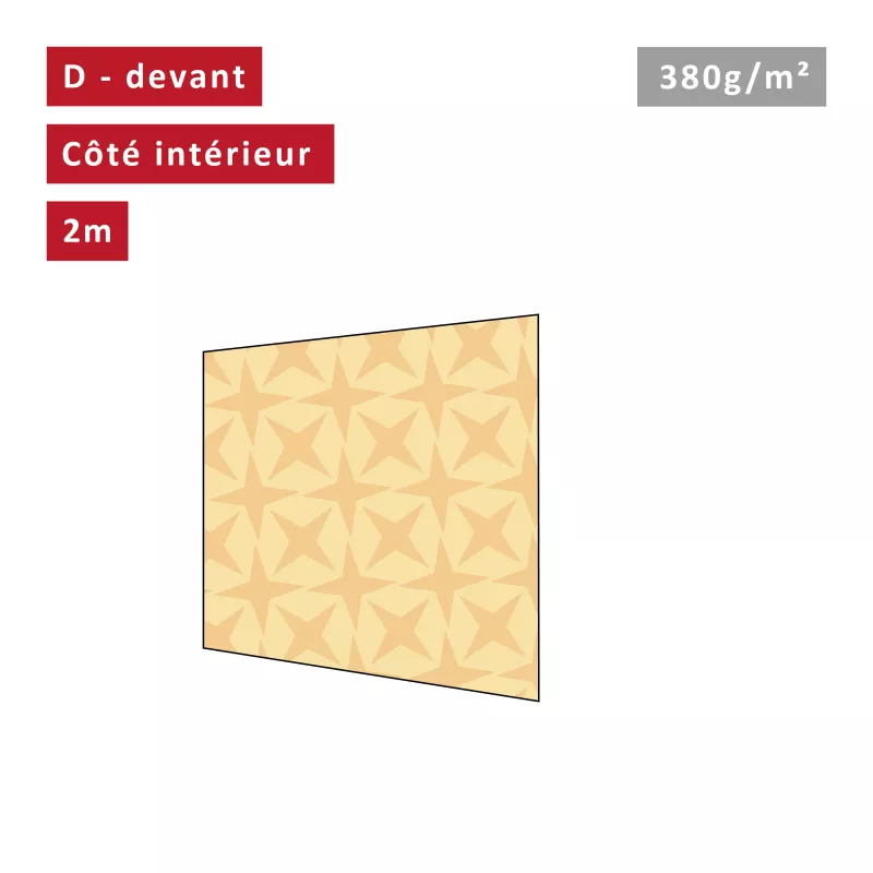 XPTENT - Mur plein 300g/m² pour Tente Pliante