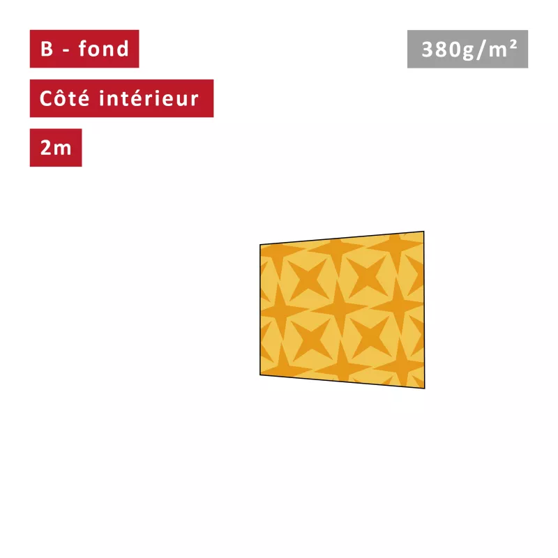 XPTENT - Mur plein 300g/m² pour Tente Pliante