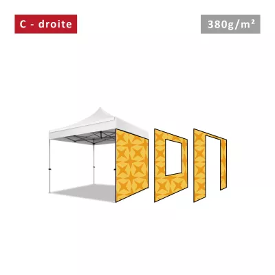 XPTENT - Geschlossene Wand 300g/m² für Faltzelt