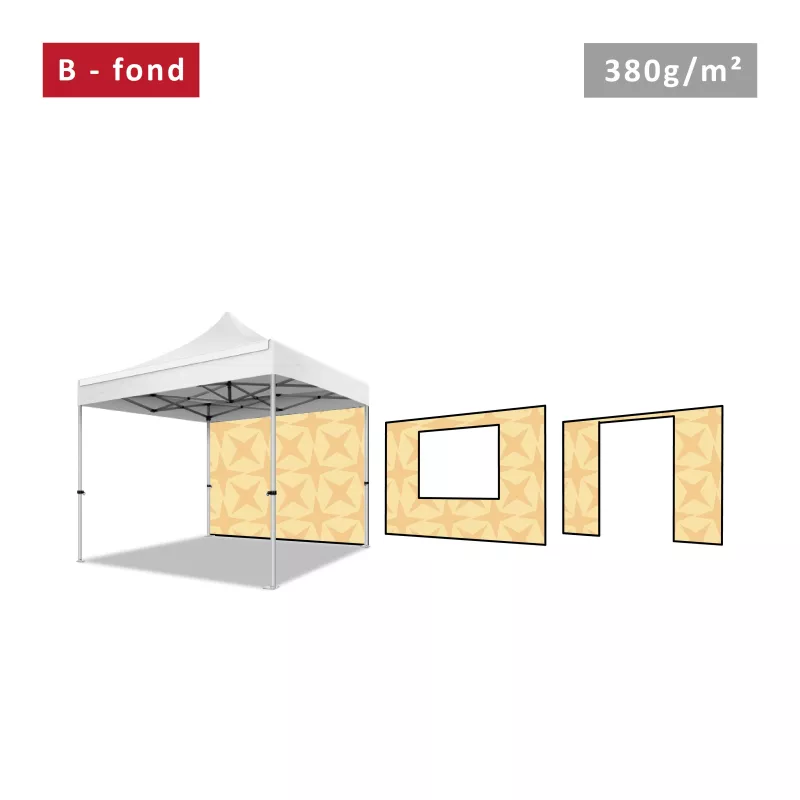 XPTENT - Mur plein 300g/m² pour Tente Pliante