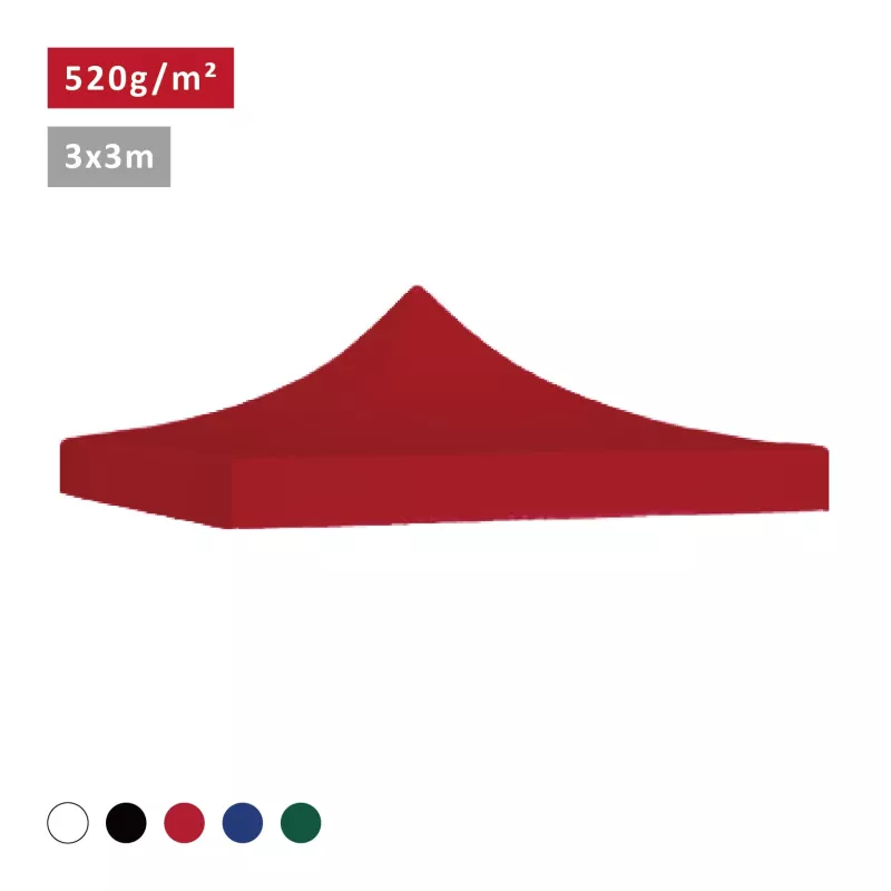 XPTENT - Bâche de toit 3x3m - 520g/m² pour Tente Pliante