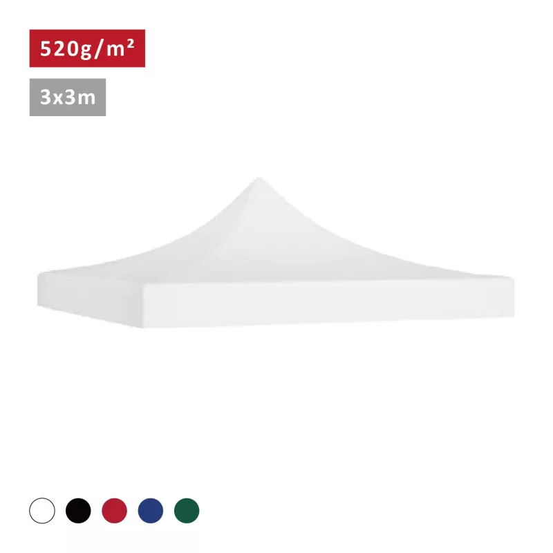 XPTENT - Bâche de toit 3x3m - 520g/m² pour Tente Pliante