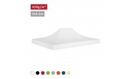 Bâche de toit 3x4,5m - 450g/m² Polyester-PVC Qualité Pro