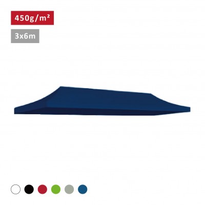 Bâche de toit 3x6m - 450g/m² Polyester-PVC Qualité Pro