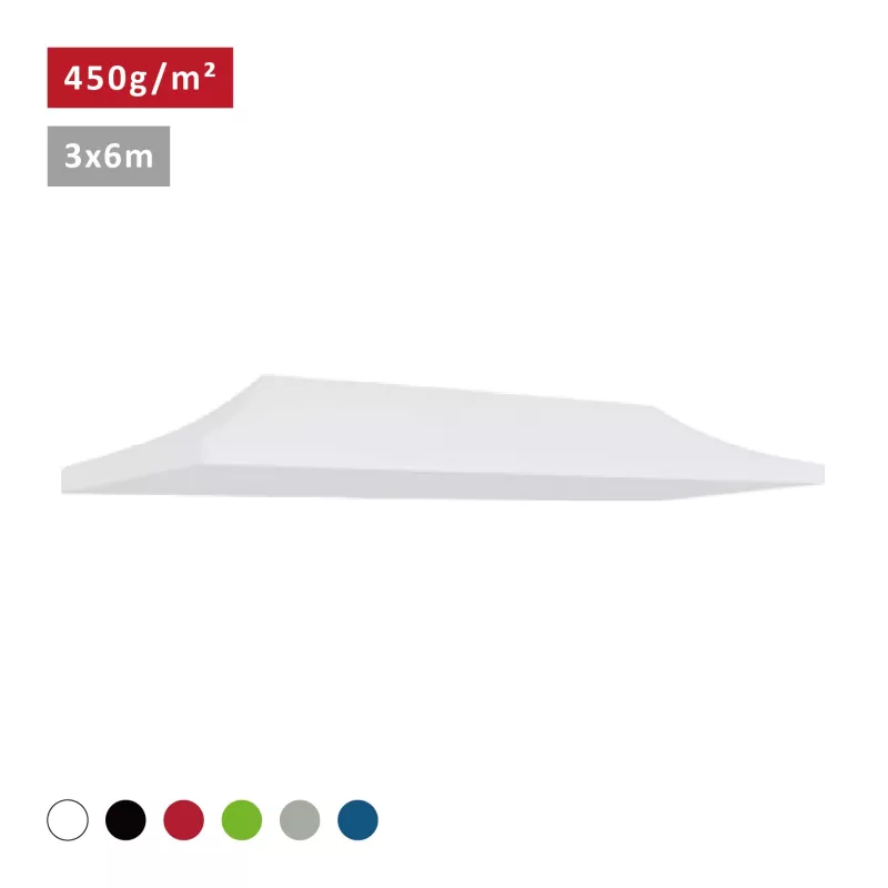 Bâche de toit 3x6m - 450g/m² Polyester-PVC Qualité Pro