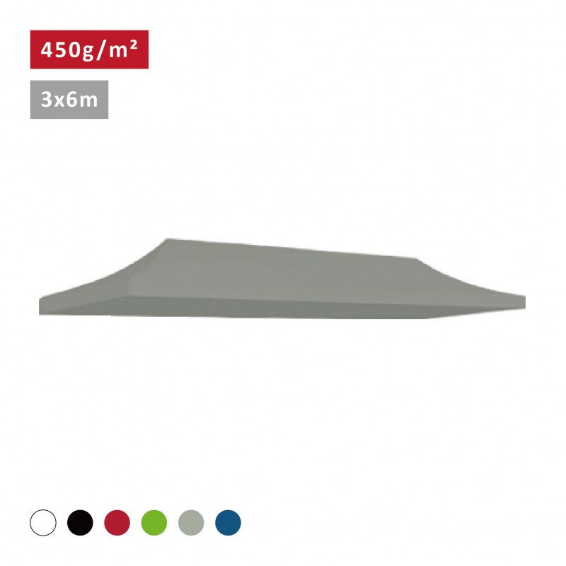 Bâche de toit 3x6m - 450g/m² Polyester-PVC Qualité Pro