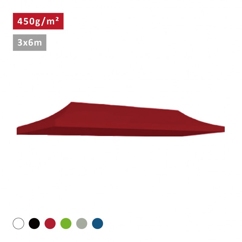 Bâche de toit 3x6m - 450g/m² Polyester-PVC Qualité Pro